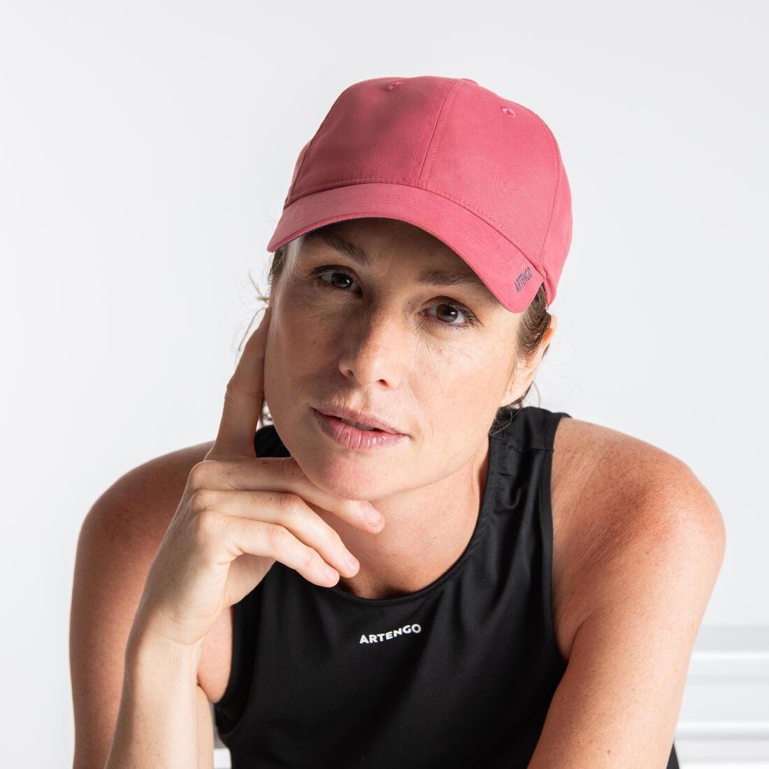 58 Cm Tennis Cap Tc 500, Pink, No Color, medium