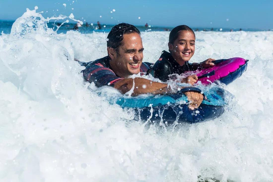 PINK BEGINNER INFLATABLE BODYBOARD - COMPACT (25-90 KG), No Color, large image number 9