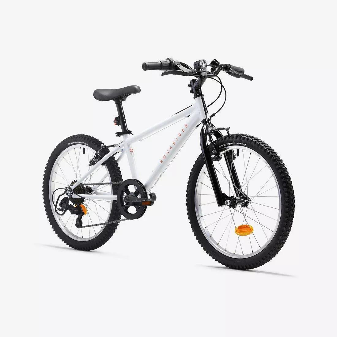 Kids Unisex Mountain Bike White - 20" MTB Expl 120, White, No Color, large image number 3
