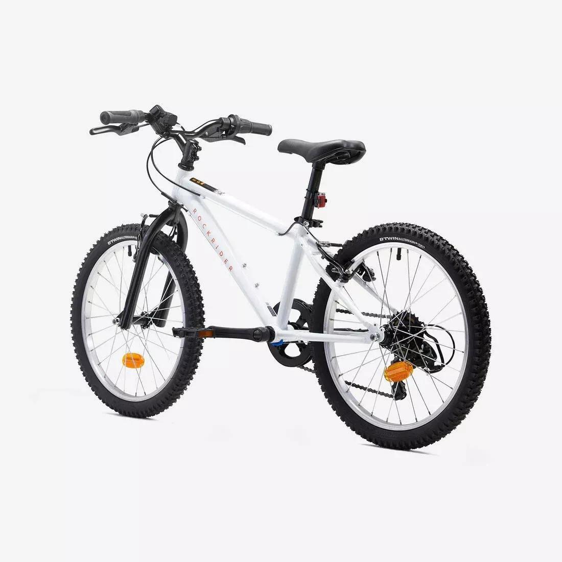 Kids Unisex Mountain Bike White - 20" MTB Expl 120, White, No Color, large image number 4