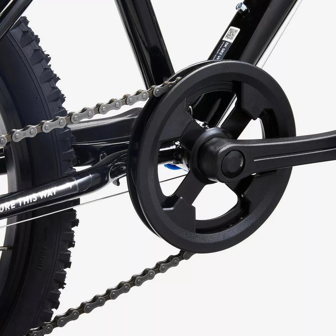 Kids Unisex 20" 6-9 Years Mountain Bike - Expl 500, Black, No Color, large image number 7