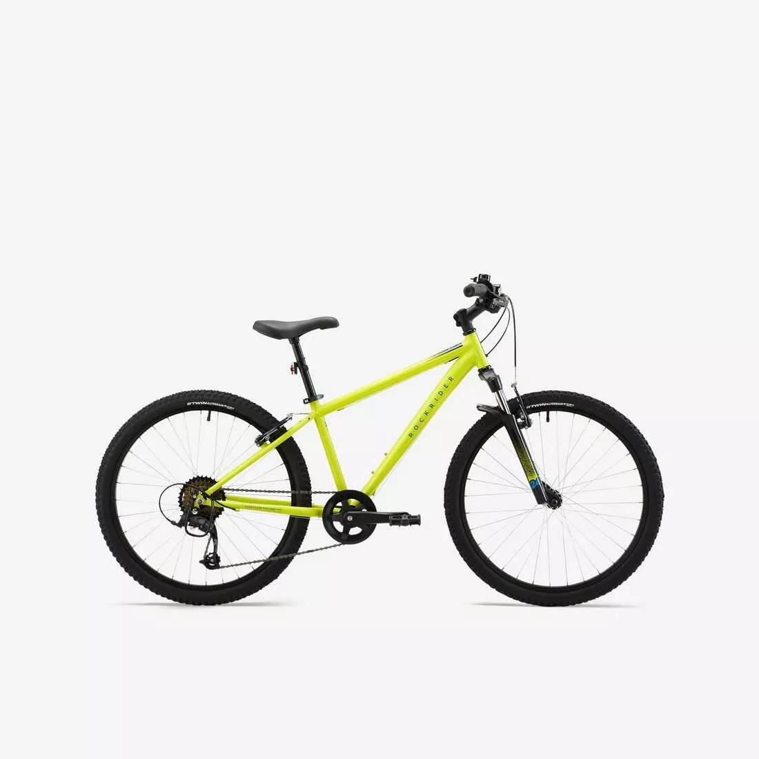 Kids' 24" 9-12 Years - MTB EXPL 500, Yellow, No Color, medium