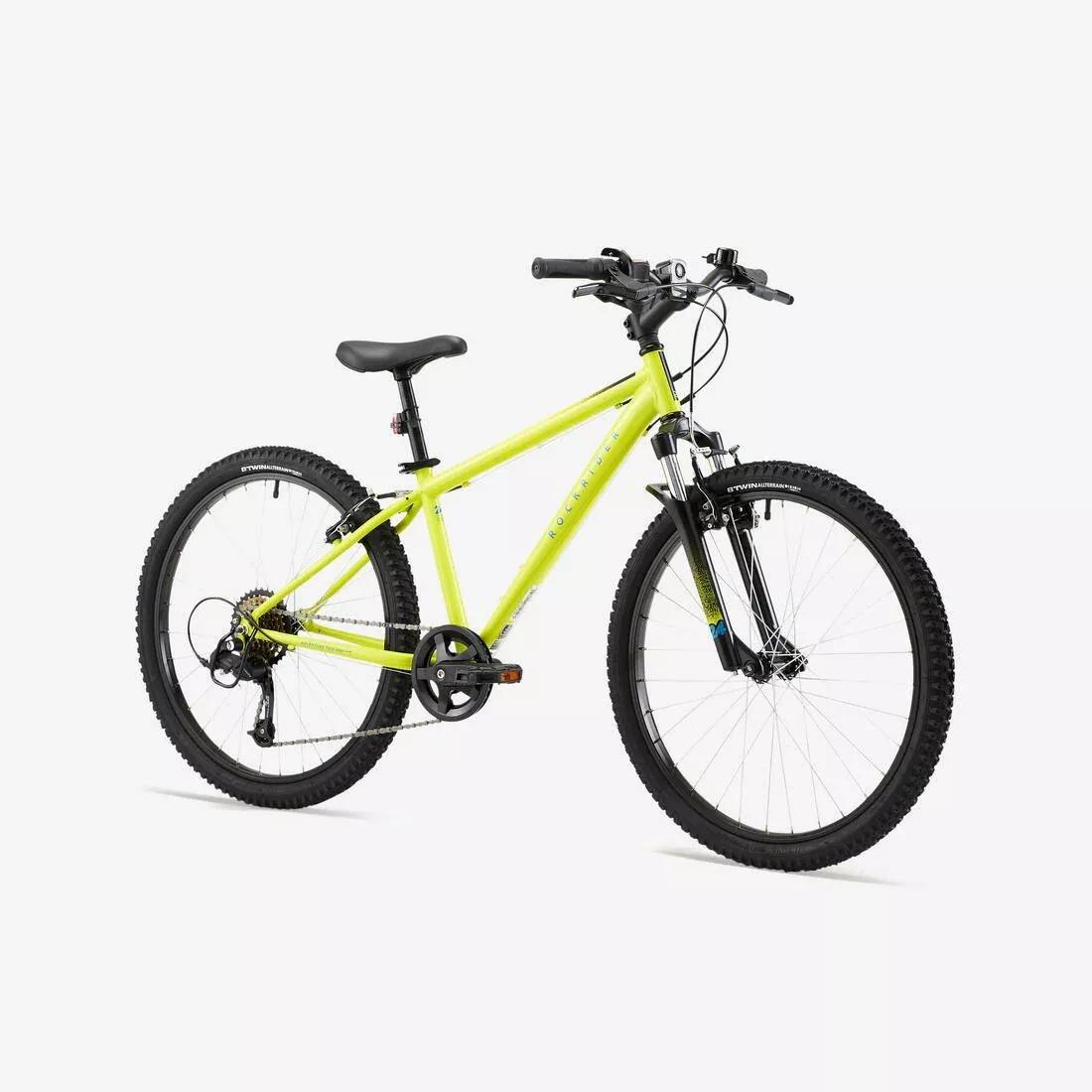 Kids' 24" 9-12 Years - MTB EXPL 500, Yellow, No Color, medium
