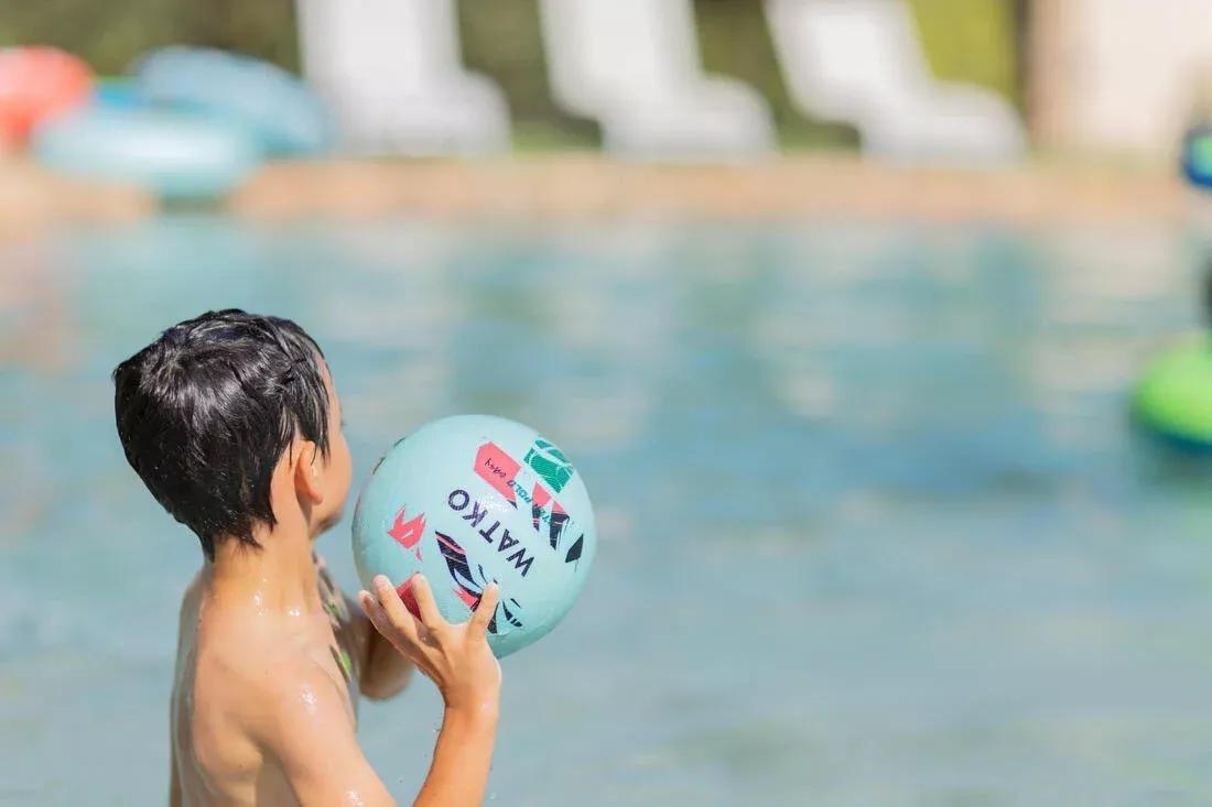 Large Grip Pool Ball, Blue, No Color, large image number 4