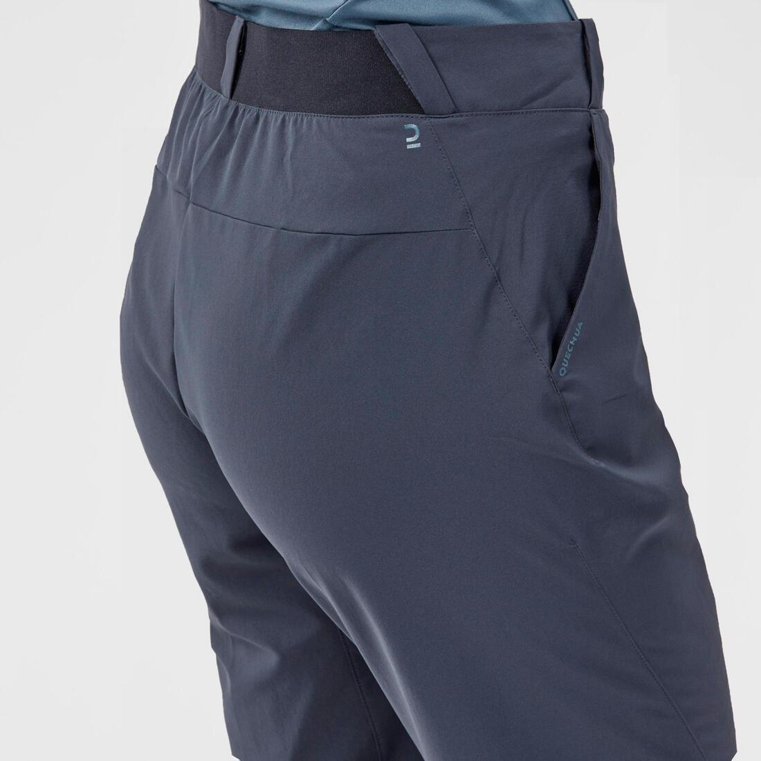 Women Mountain Walking Trousers - Mh100, Navy, No Color, medium