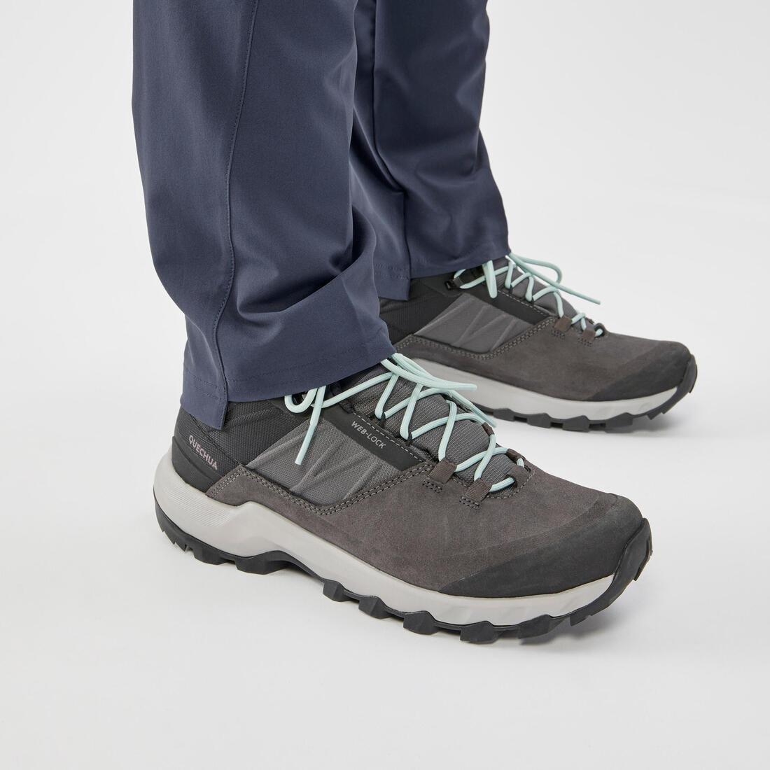 Women Mountain Walking Trousers - Mh100, Navy, , large image number 5