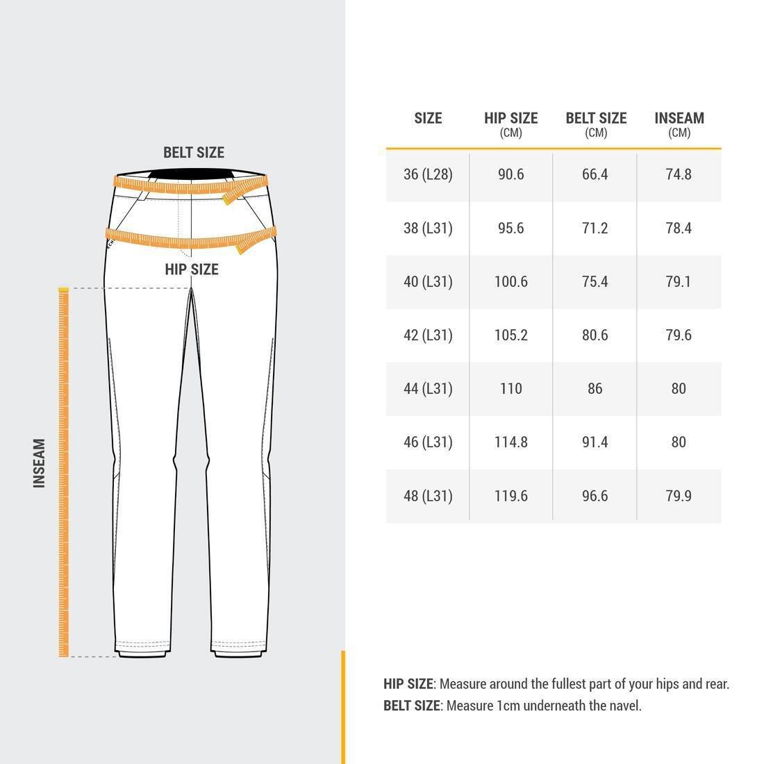 Women Mountain Walking Trousers - Mh100, Navy, , large image number 6