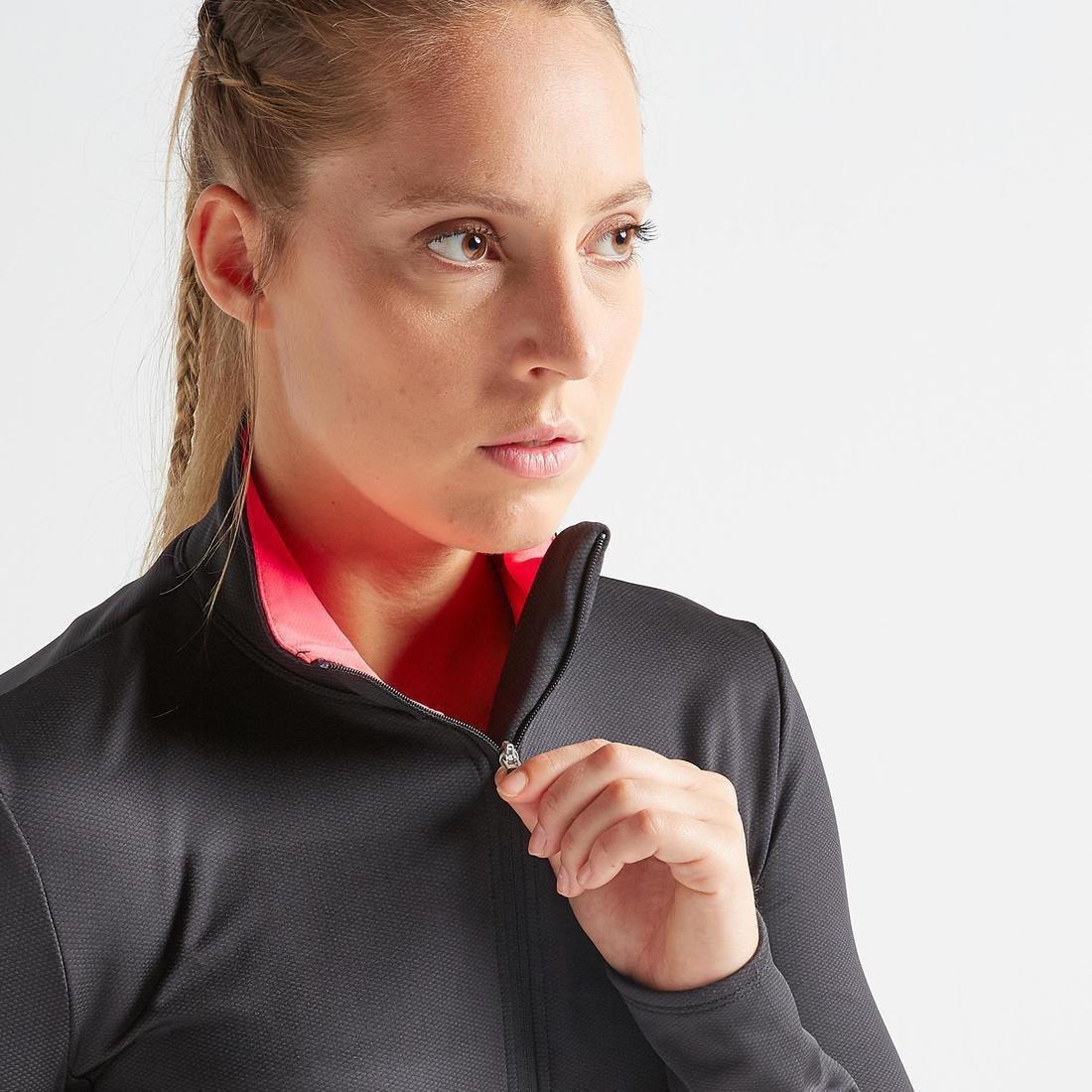 Women Straight-Cut Fitness Jacket, Black, No Color, medium