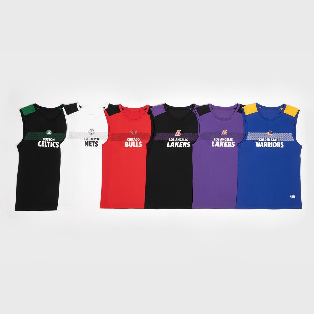 Men Basketball Base Layer Jersey Ut500 - Nba Los Angeles Lakers, Black, No Color, large image number 8