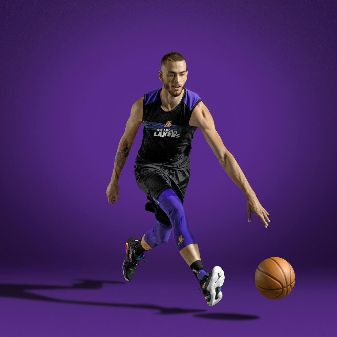 Men Basketball Base Layer Jersey Ut500 - Nba Los Angeles Lakers, Black, , large image number 11