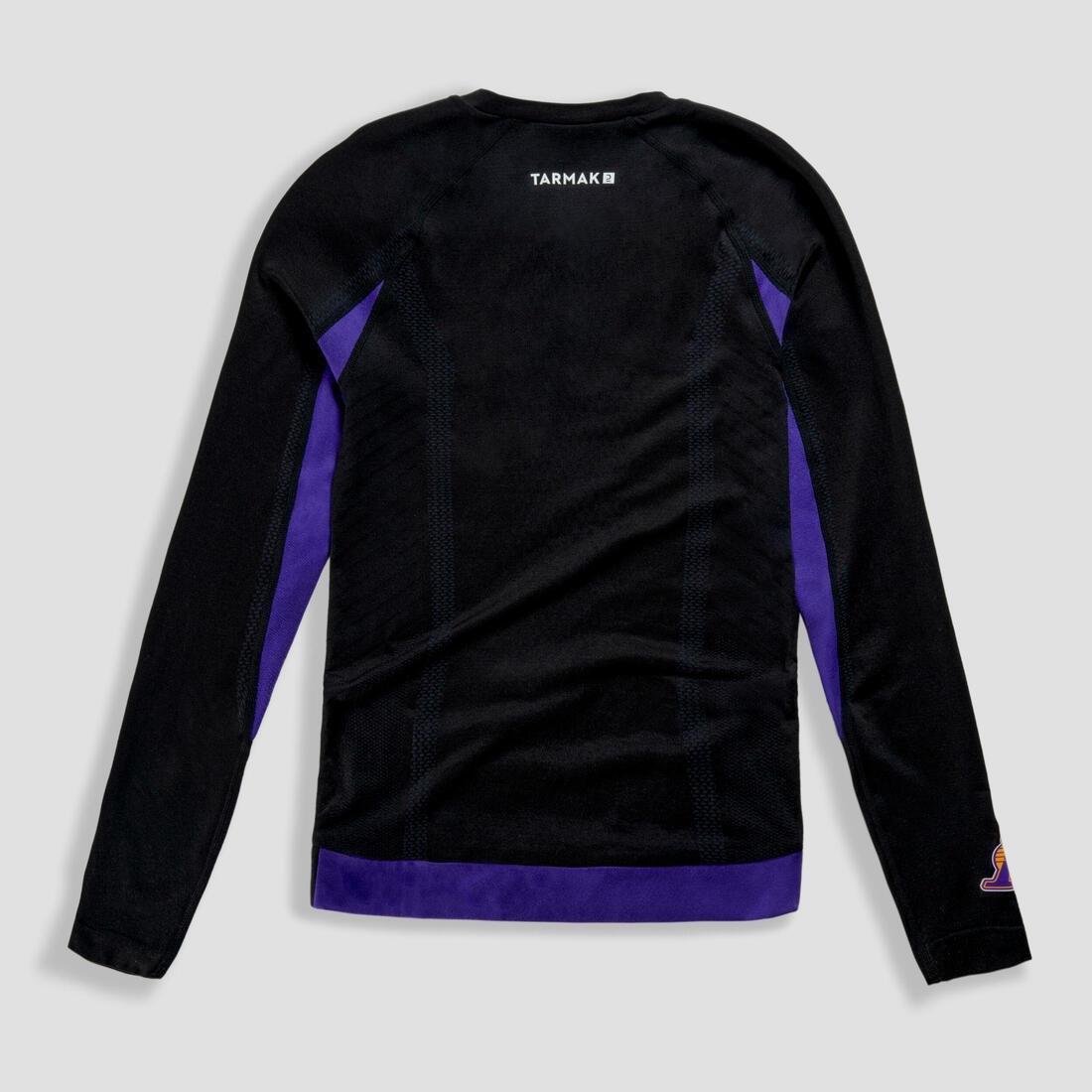 Kids Basketball Base Layer Jersey - Ut500 - Nba Los Angeles Lakers, Black, , large image number 4