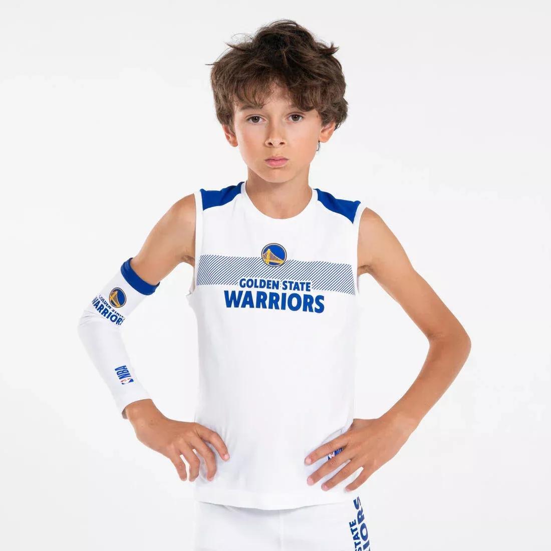 Kids Unisex Sleeveless Basketball Base Layer Jersey - UT500 - NBA Los Angeles Lakers, Black, No Color, large image number 2