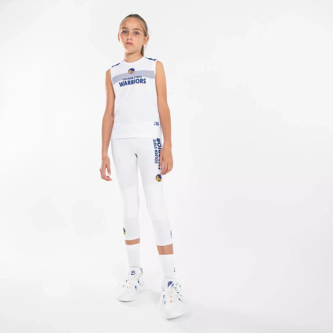 Kids Unisex Sleeveless Basketball Base Layer Jersey - UT500 - NBA Los Angeles Lakers, Black, No Color, large image number 3