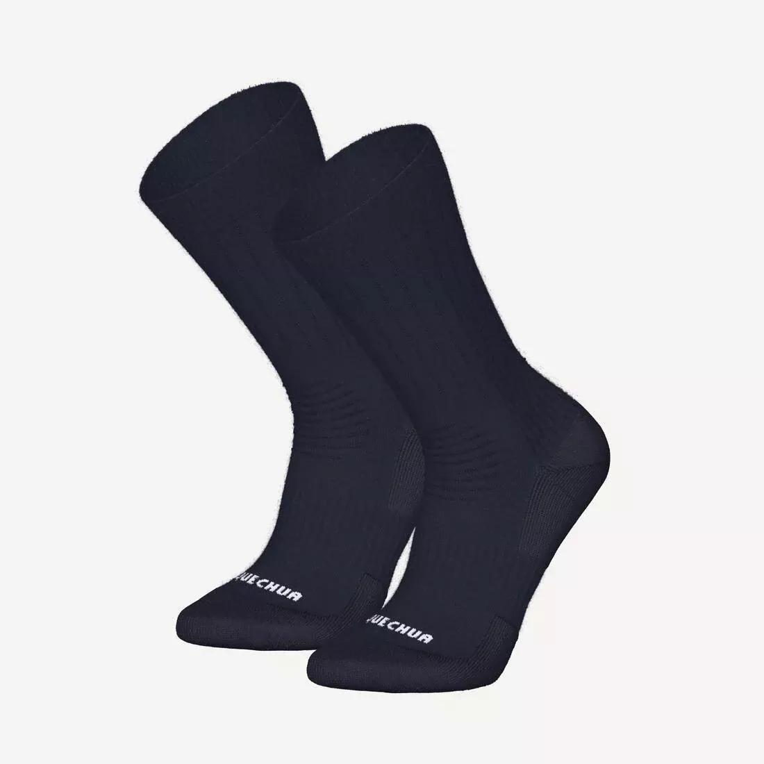 Warm Hiking Socks - Sh100 Mid - Set Of 2, Blue, , large image number 5