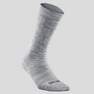 QUECHUA - Warm Hiking Socks - Sh100 Mid - Set Of 2, Grey