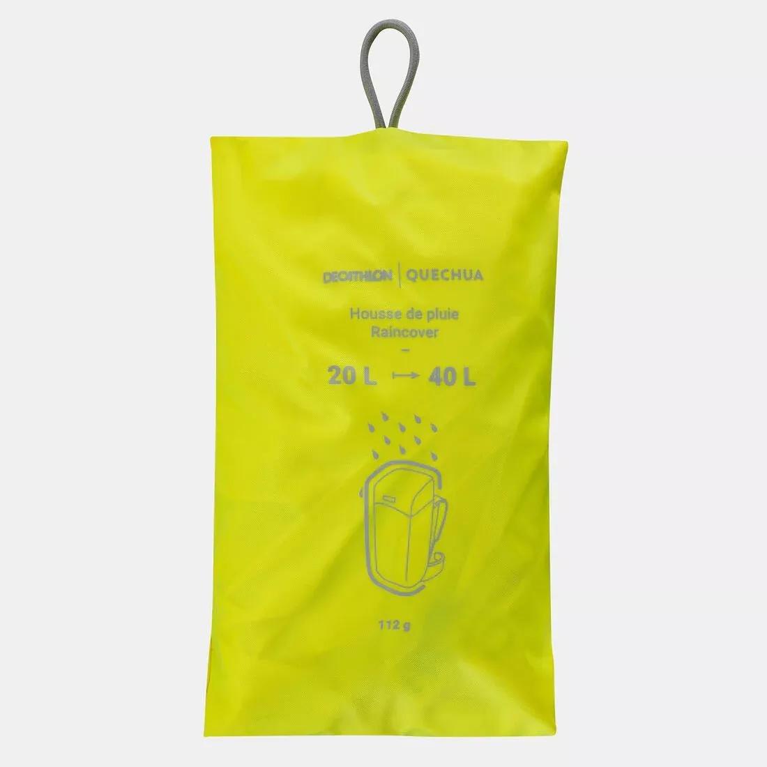 Rain Cover For Hiking Backpack - 20/40 L, Yellow, No Color, large image number 0