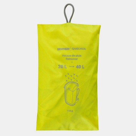 FORCLAZ - Rain Cover For Hiking Backpack - 20/40 L, Yellow