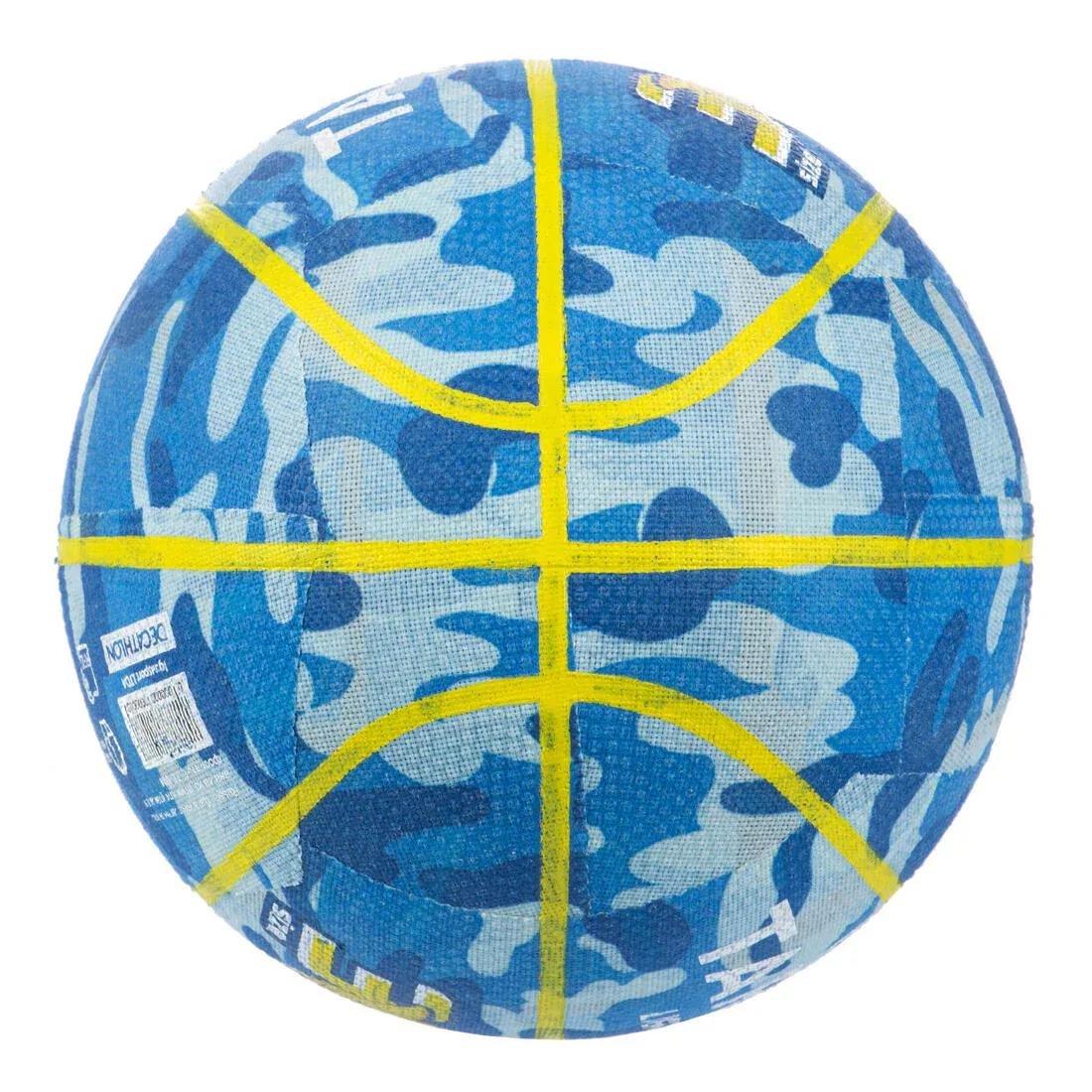 Unisex Kids Basketball - K500 Size 3, Yellow, No Color, large image number 4