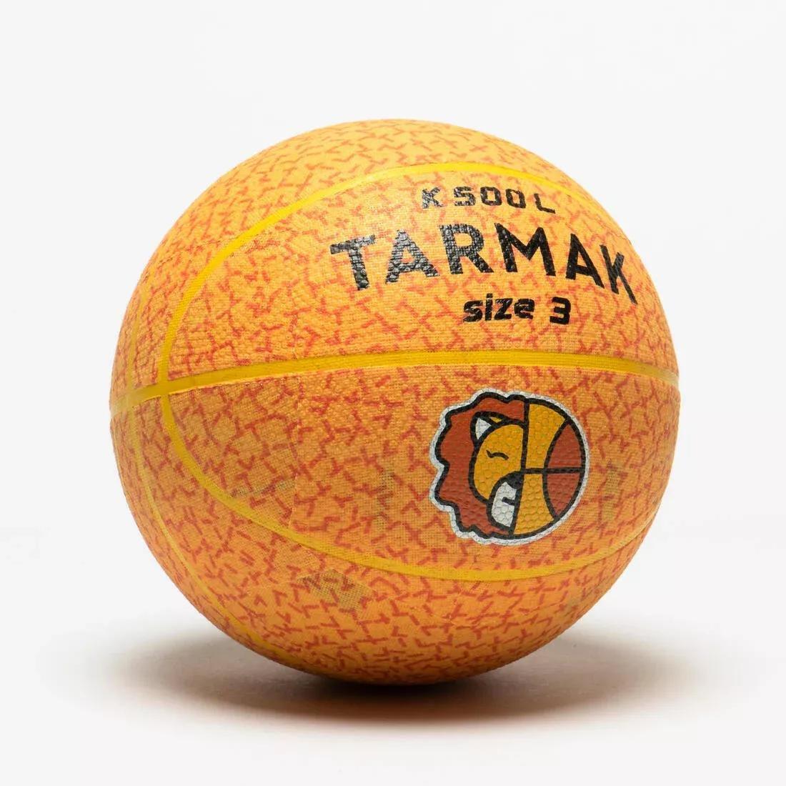 Unisex Kids Basketball - K500 Size 3, Yellow, No Color, large image number 6