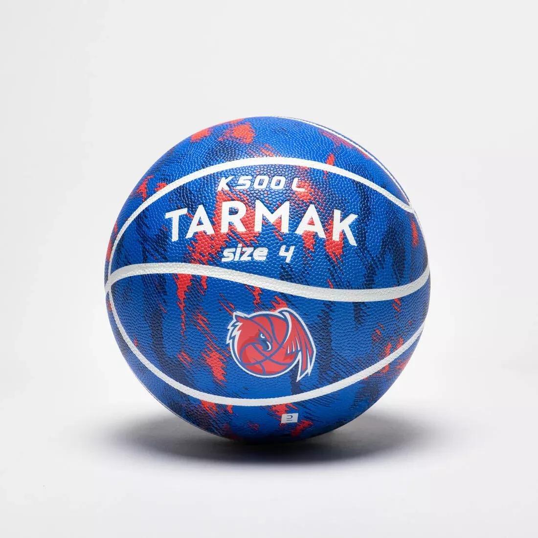 Unisex Kids Basketball - Size 4 K500 Aniball, Blue, No Color, large image number 1