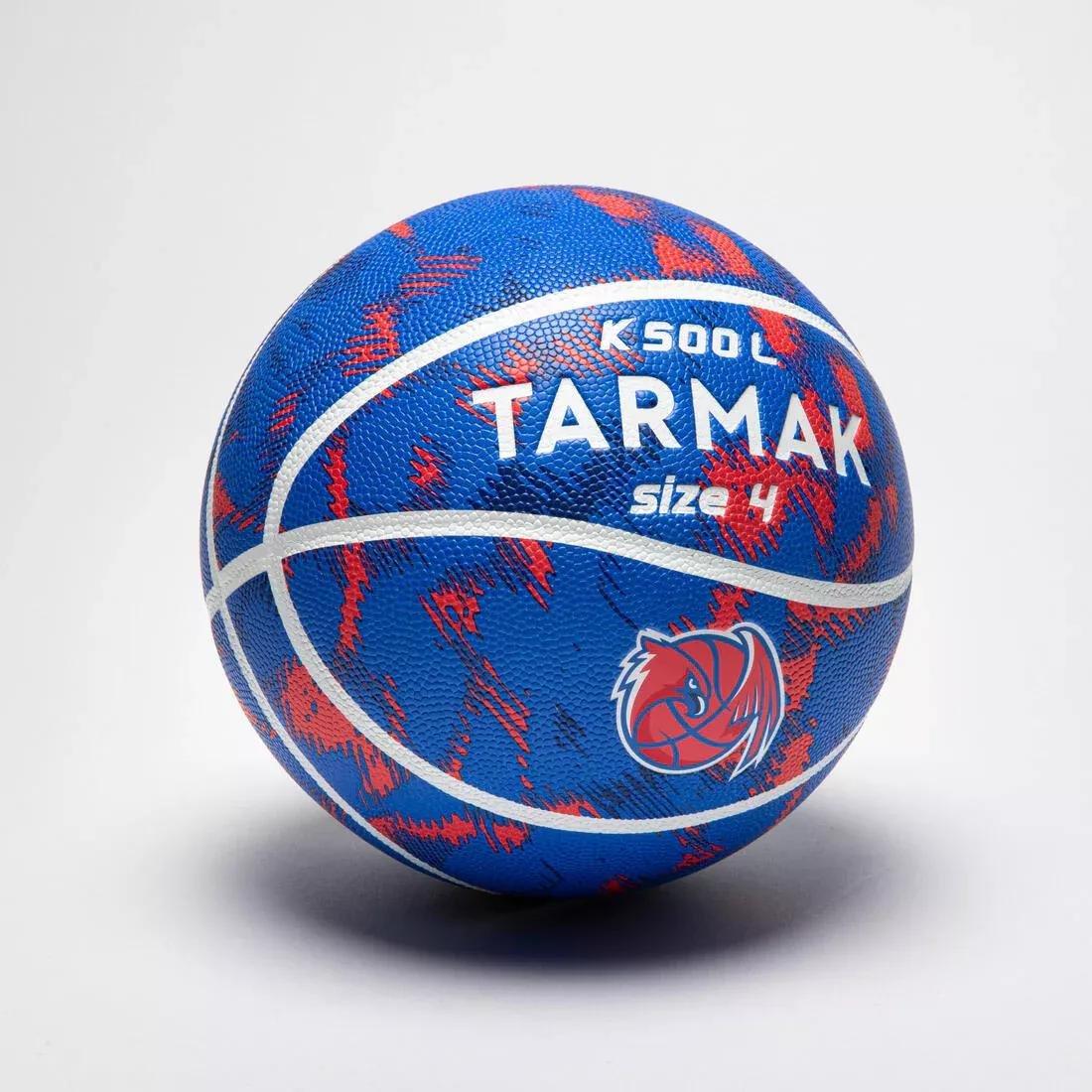 Unisex Kids Basketball - Size 4 K500 Aniball, Blue, No Color, large image number 2