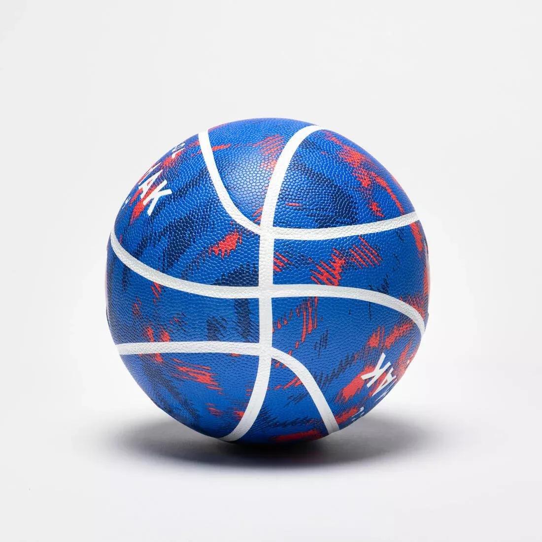 Unisex Kids Basketball - Size 4 K500 Aniball, Blue, No Color, large image number 4