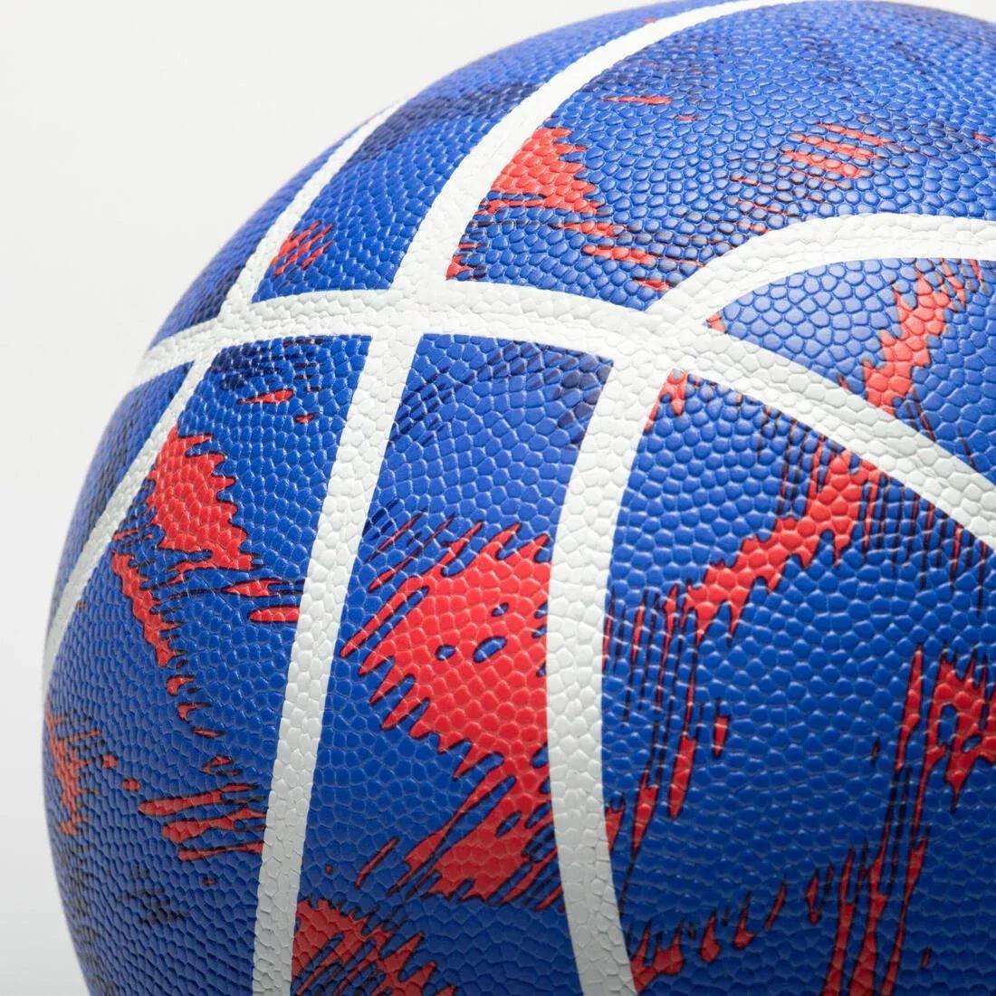 Unisex Kids Basketball - Size 4 K500 Aniball, Blue, No Color, large image number 5