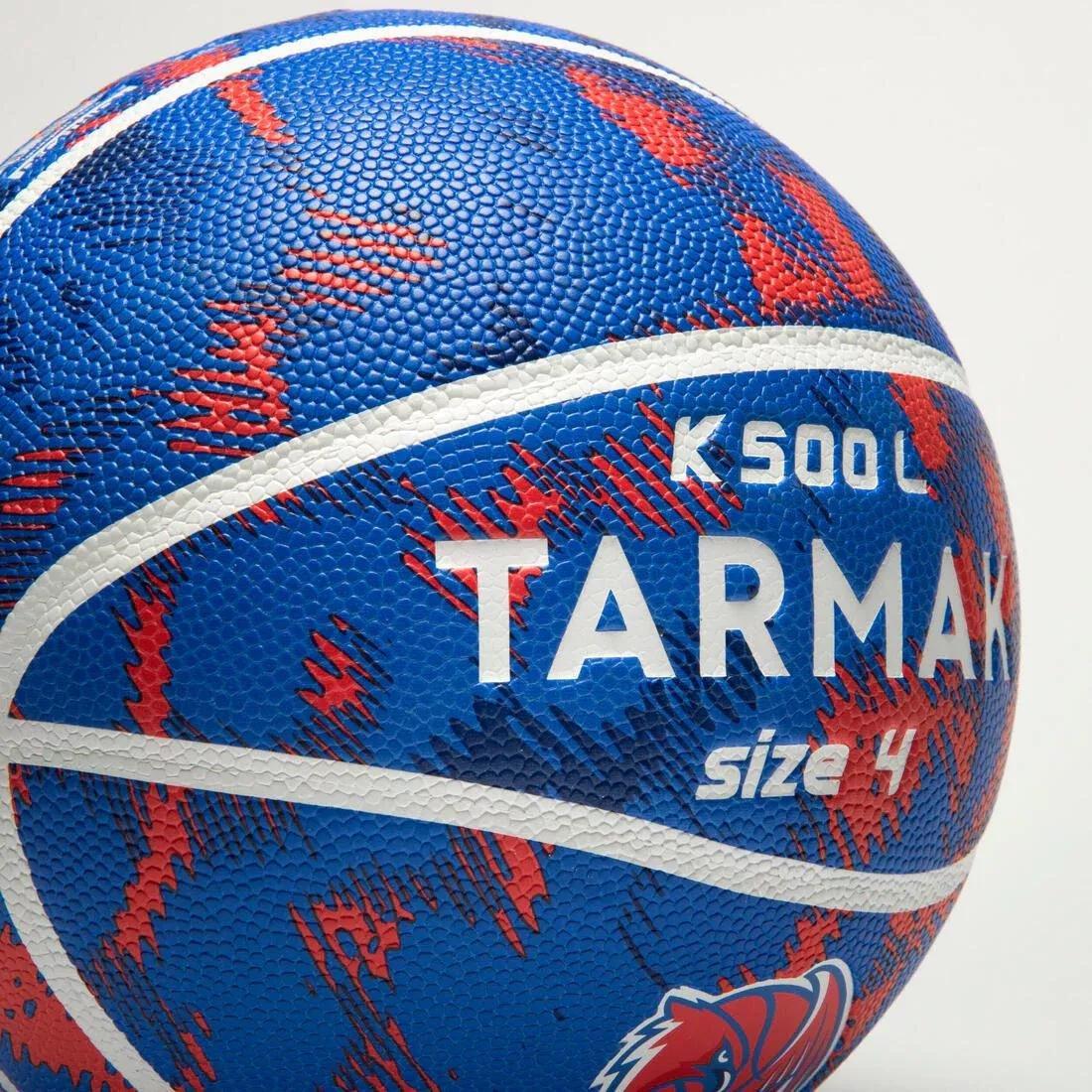 Unisex Kids Basketball - Size 4 K500 Aniball, Blue, No Color, large image number 7