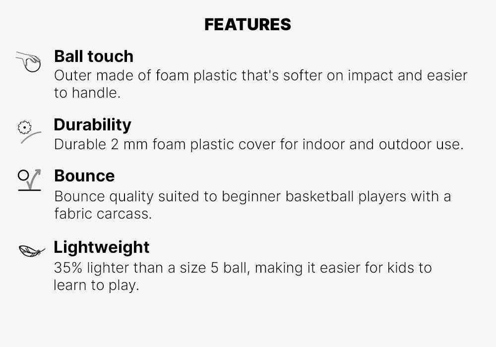 Unisex Kids Basketball - Size 4 K500 Aniball, Blue, No Color, large image number 15
