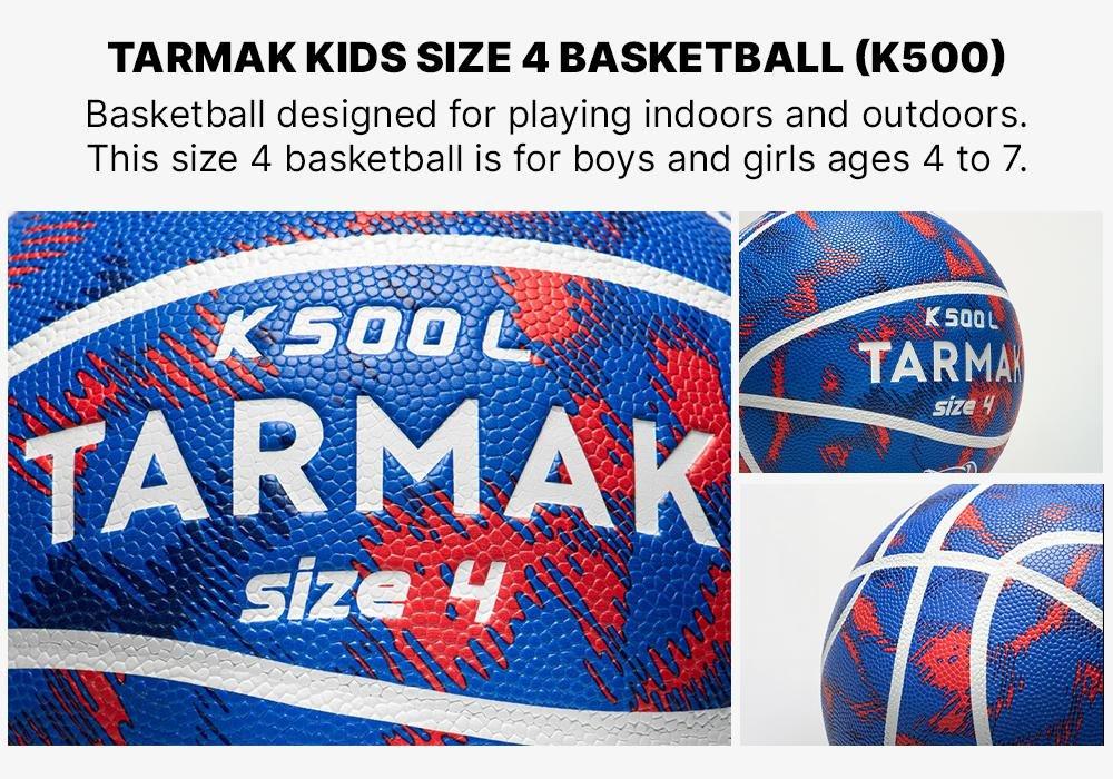 Unisex Kids Basketball - Size 4 K500 Aniball, Blue, No Color, medium