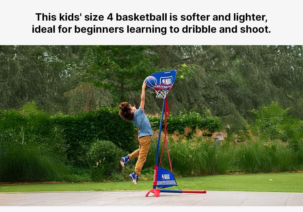 Unisex Kids Basketball - Size 4 K500 Aniball, Blue, No Color, medium