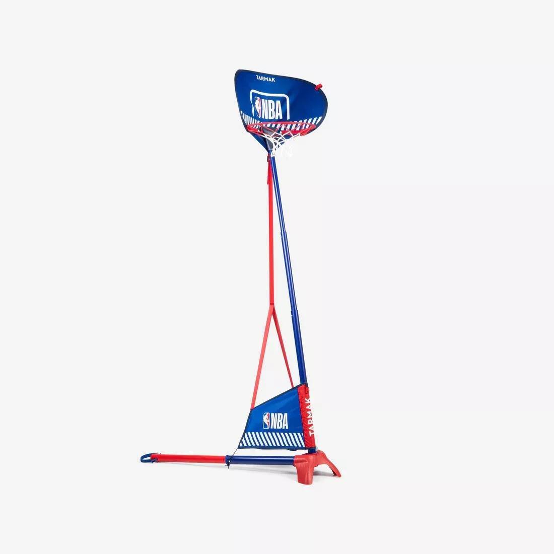 TARMAK - Basketball Hoop With Adjustable Stand - (From 1 M To 1.80 M) Hoop 500 Easy, Blue