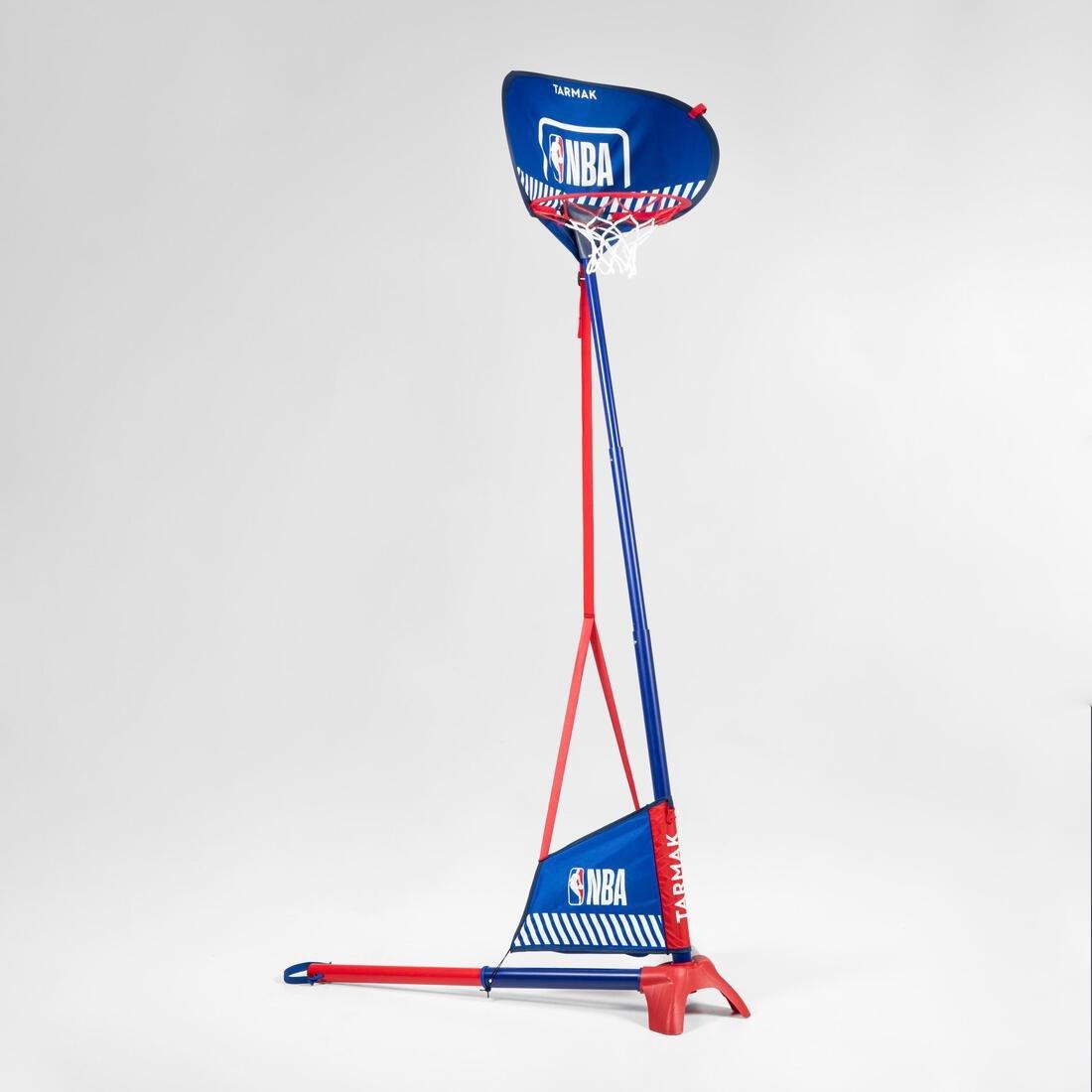 TARMAK - Basketball Hoop With Adjustable Stand - (From 1 M To 1.80 M) Hoop 500 Easy, Blue