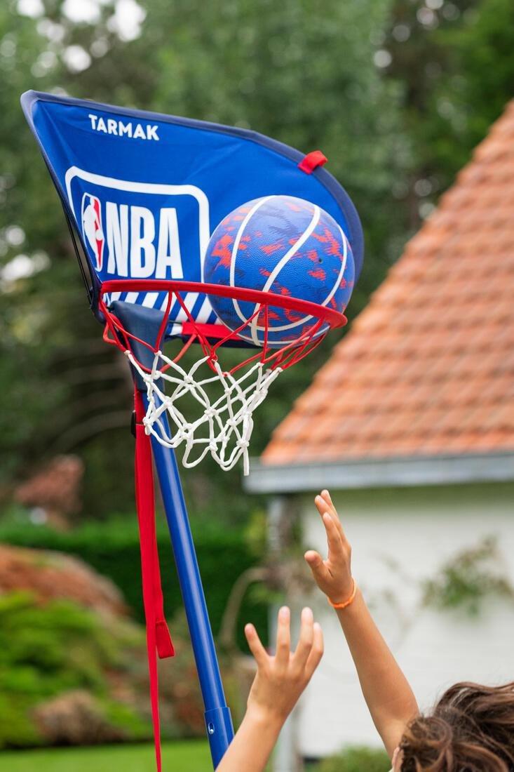 Basketball Hoop With Adjustable Stand - (From 1 M To 1.80 M) Hoop 500 Easy, Blue, No Color, large image number 8