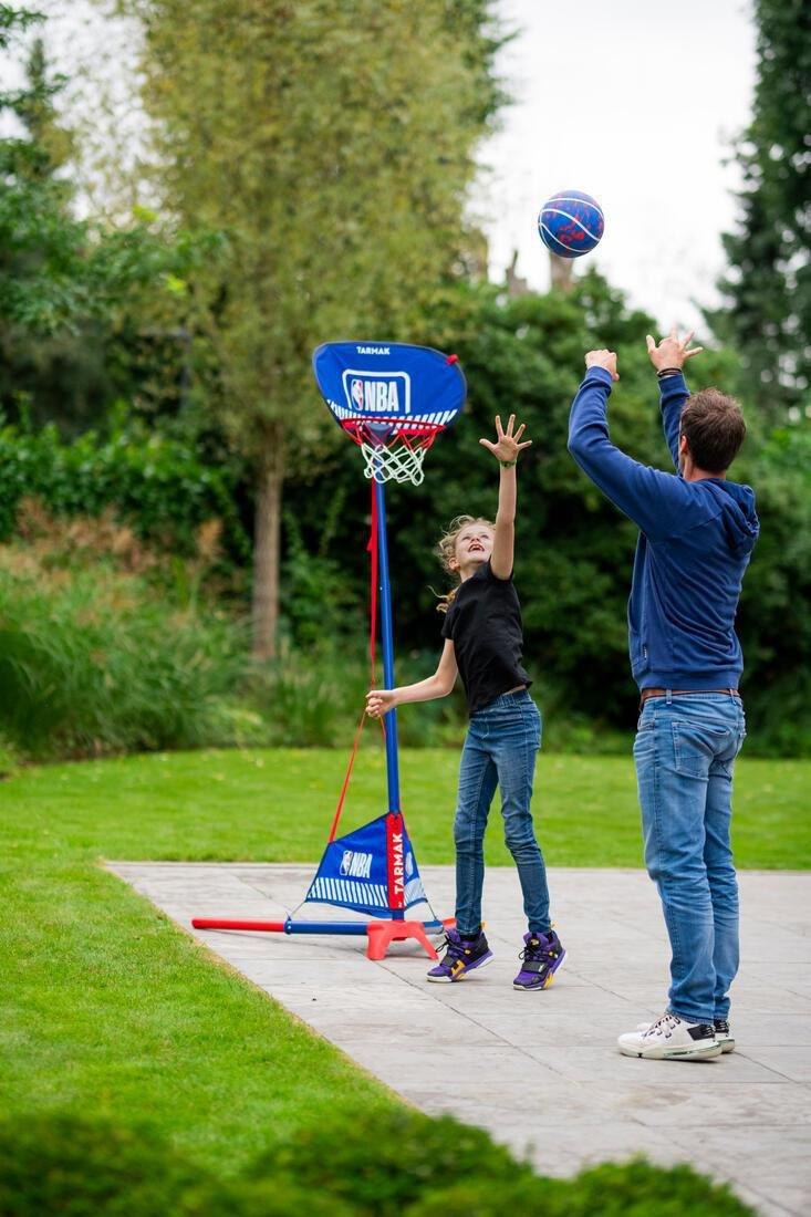 Basketball Hoop With Adjustable Stand - (From 1 M To 1.80 M) Hoop 500 Easy, Blue, No Color, large image number 10