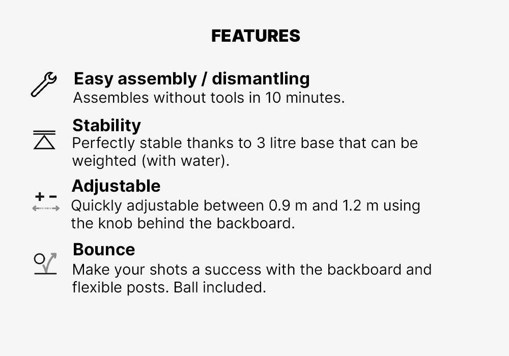 Kids Unisex Basketball Hoop - K100 (Up To Age 5), Blue, No Color, medium