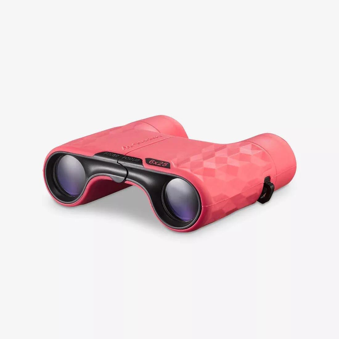 Kids Outdoor Binoculars X6 Magnification, Red, No Color, large image number 2