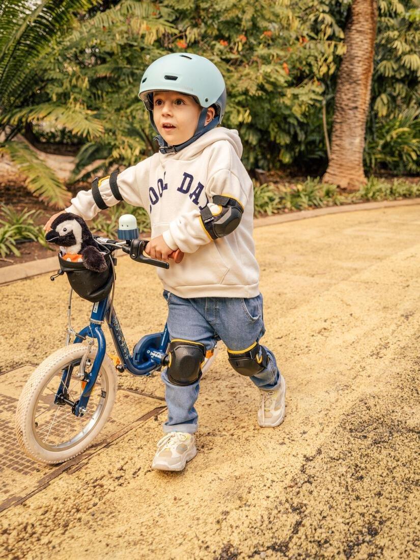 Unisex One Size Cycling Elbow And Knee Protectors Set - 3-6 Years, Black, No Color, large image number 3