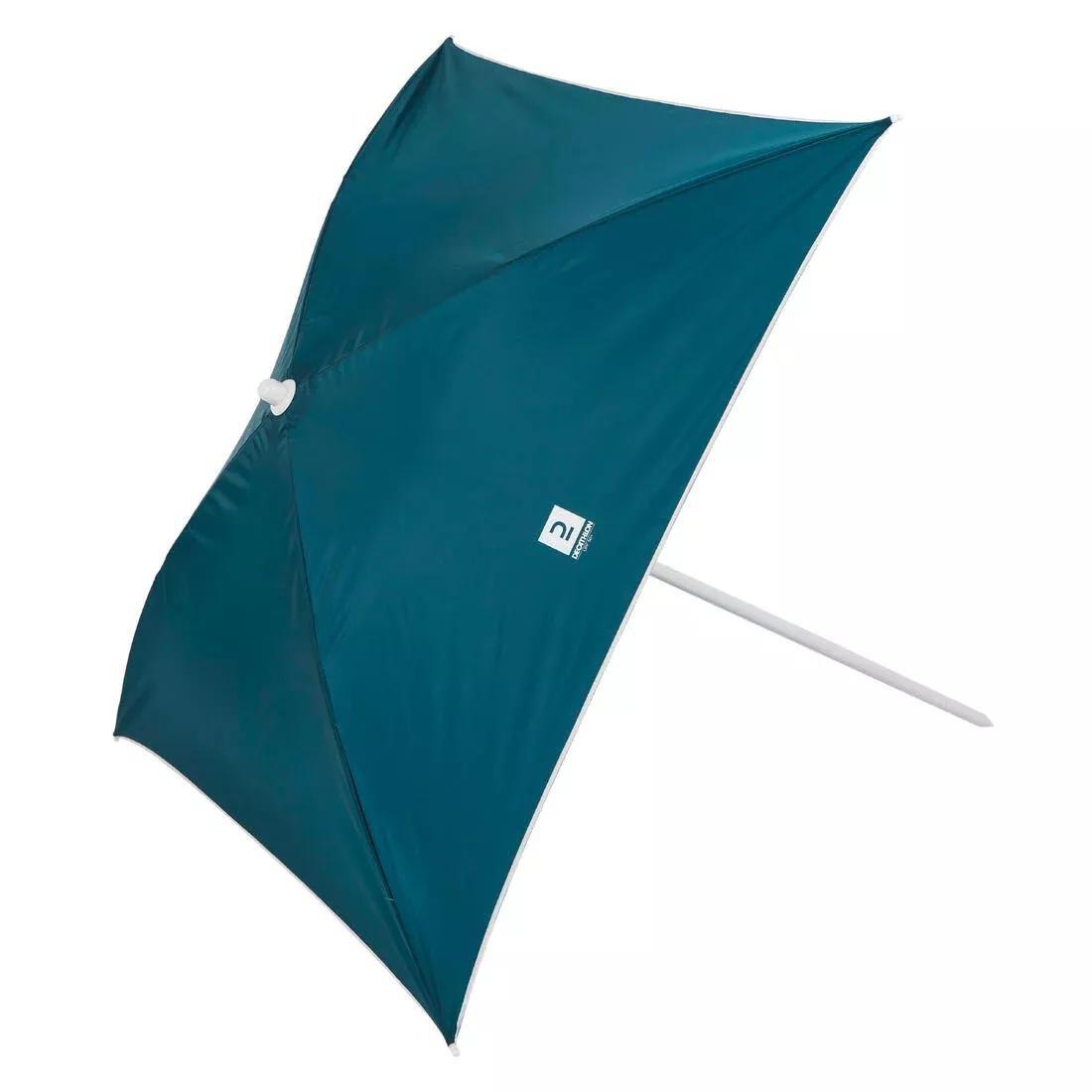 TEAL BLUE SQUARE BEACH PARASOL 1 PERSON UPF 50+ - PARUV 125 BLUE, No Color, large image number 3