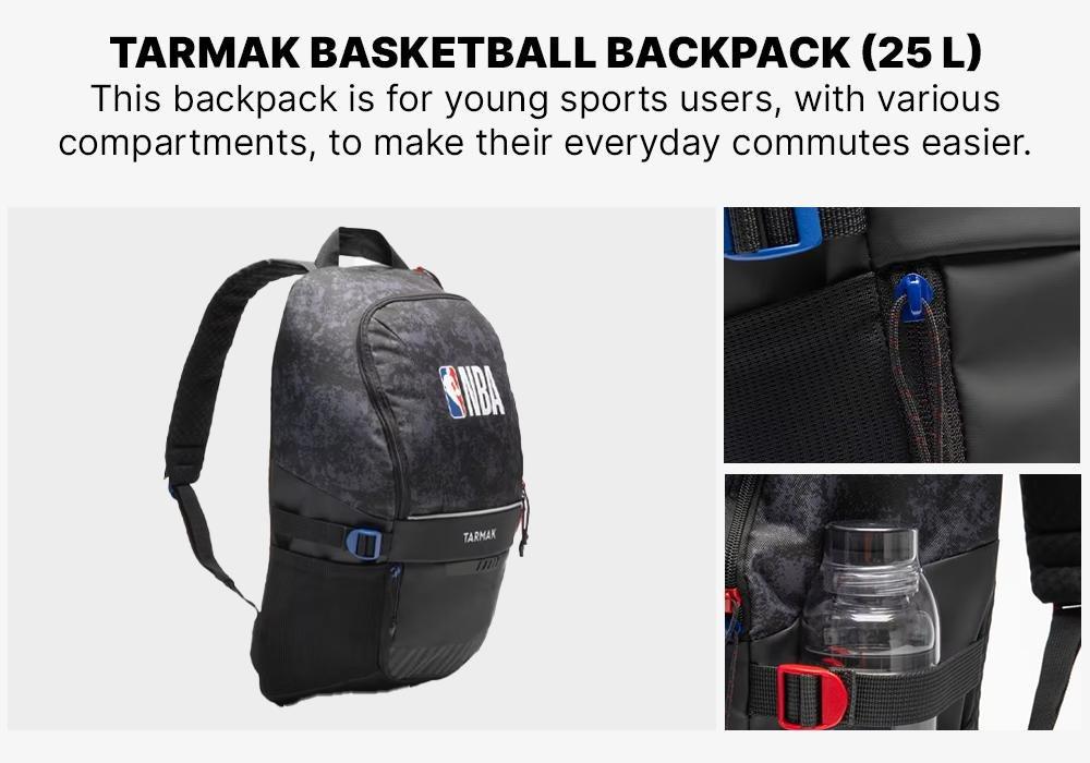 25L Basketball Backpack - Chicago Bulls Nba 500, Red, No Color, large image number 17