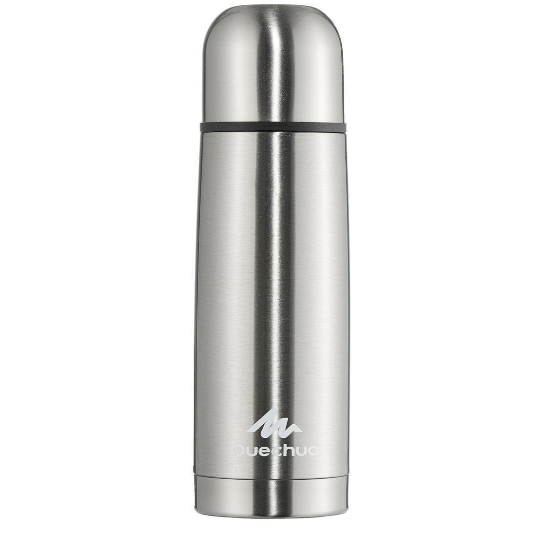 QUECHUA - Stainless Steel Isothermal Bottle - 0.4L, Blue