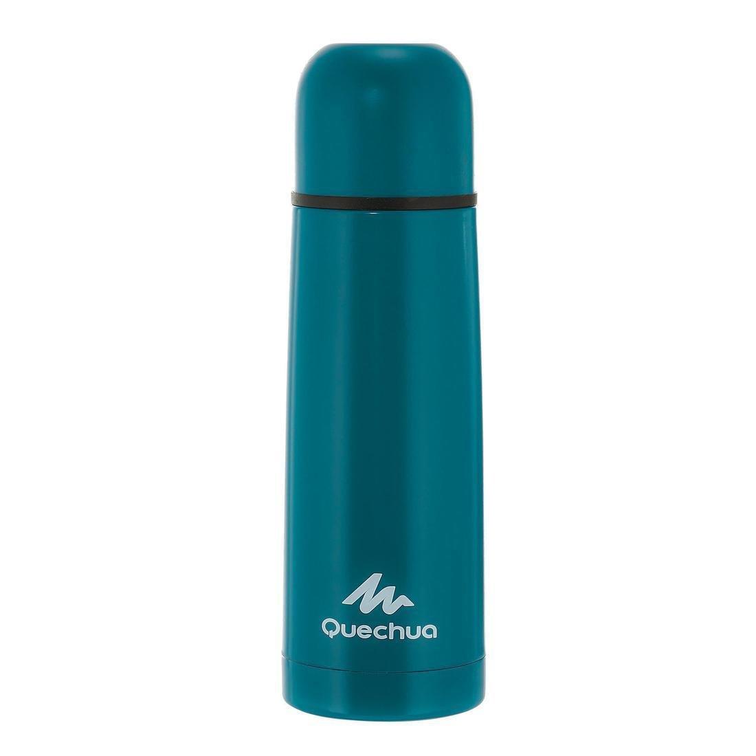 QUECHUA - Stainless Steel Isothermal Bottle - 0.4L, Blue