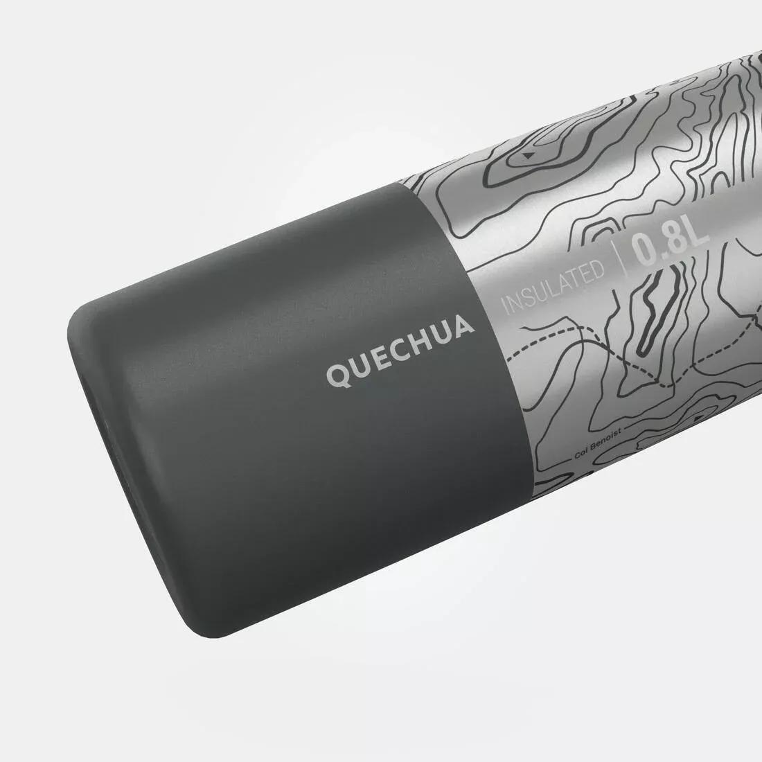 Stainless Steel Hiking Bottle - 0.8L Limited Edition Mh500, Grey, No Color, medium