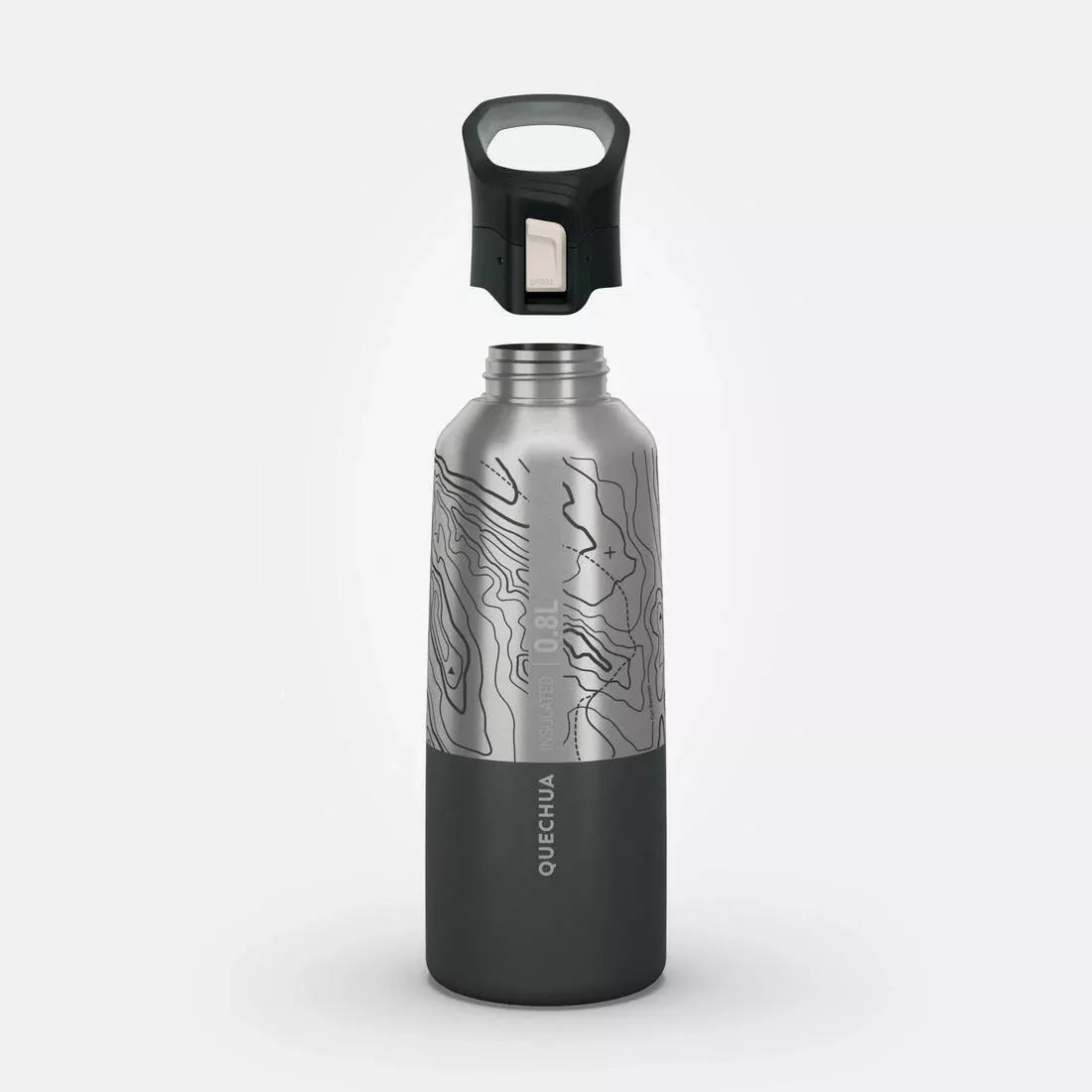 Stainless Steel Hiking Bottle - 0.8L Limited Edition Mh500, Grey, No Color, large image number 10