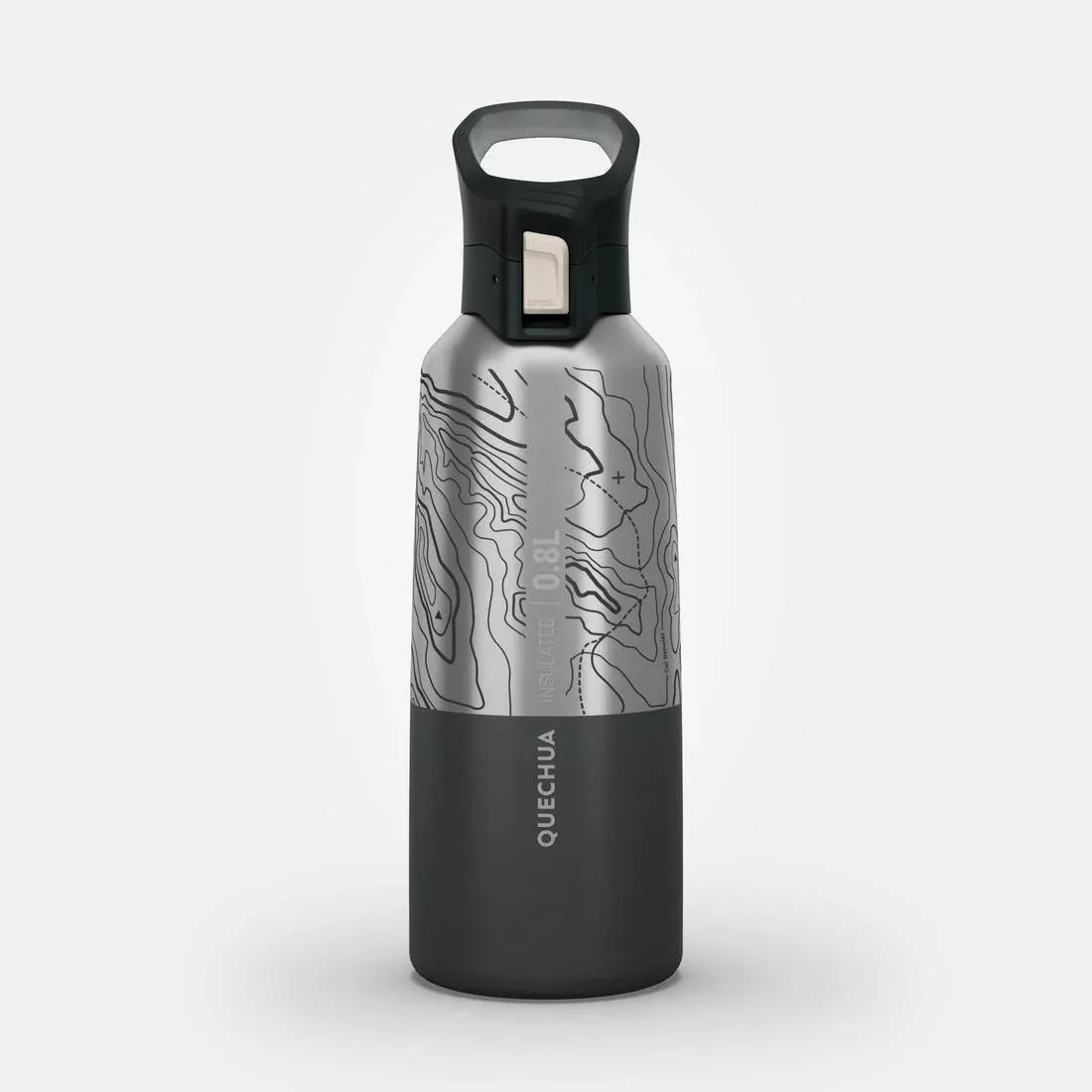 Stainless Steel Hiking Bottle - 0.8L Limited Edition Mh500, Grey, No Color, large image number 12