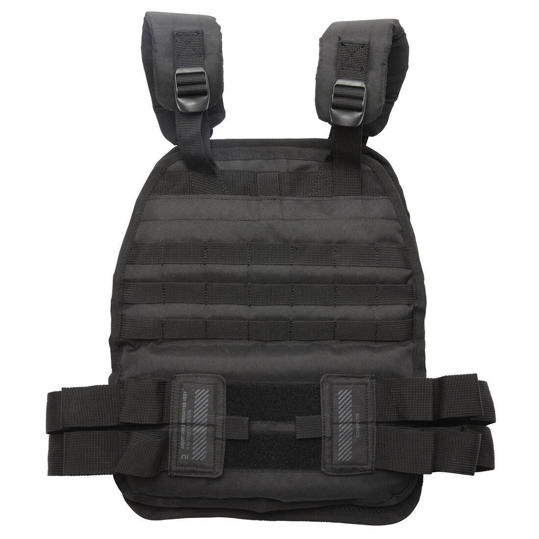 Weight Training And Cross Training Weight Vest - Adjustable 6-10Kg, Black, No Color, large image number 0