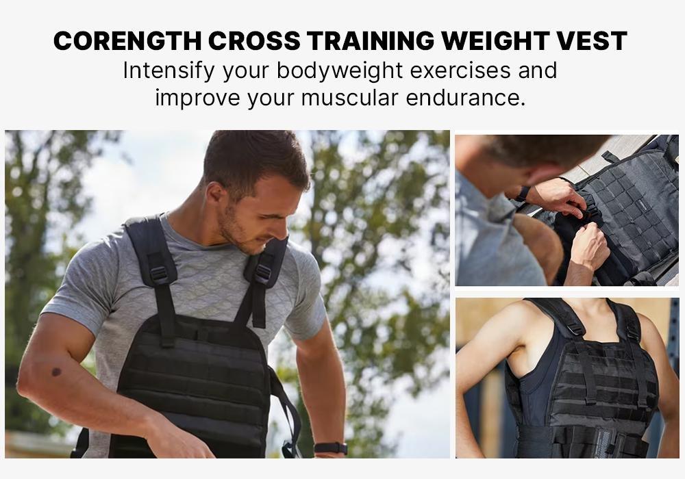 Weight Training And Cross Training Weight Vest - Adjustable 6-10Kg, Black, No Color, large image number 14