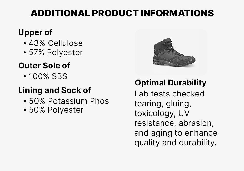Men Walking Boots - Nh100 Mid, Grey, , large image number 16