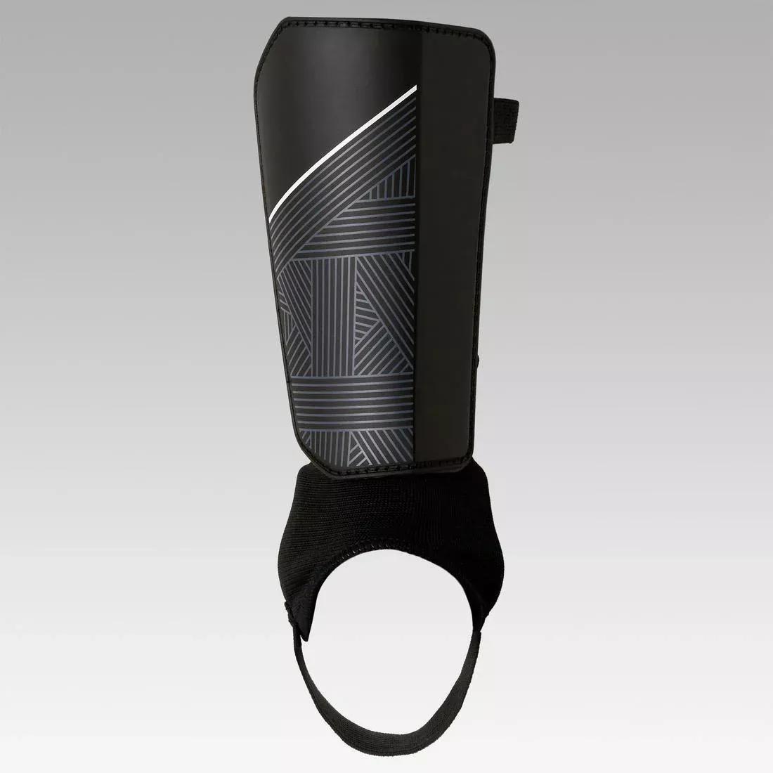 Kids Unisex Football Shin Pads - Essential 140, Black, , large image number 3
