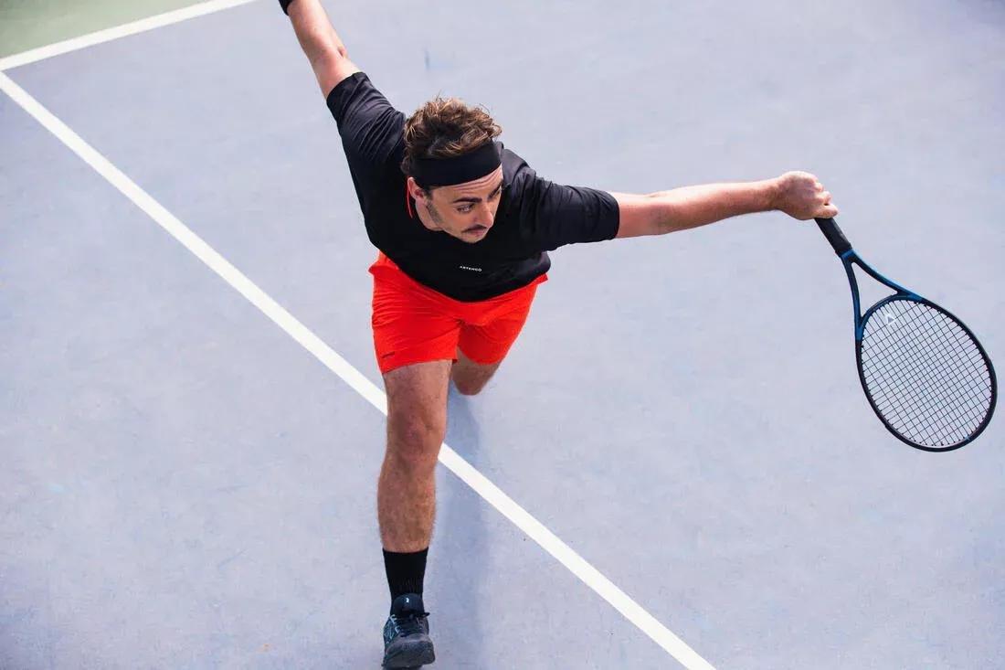 Men Tennis Short-Sleeved T-Shirt - Dry Vn, Black, , large image number 14